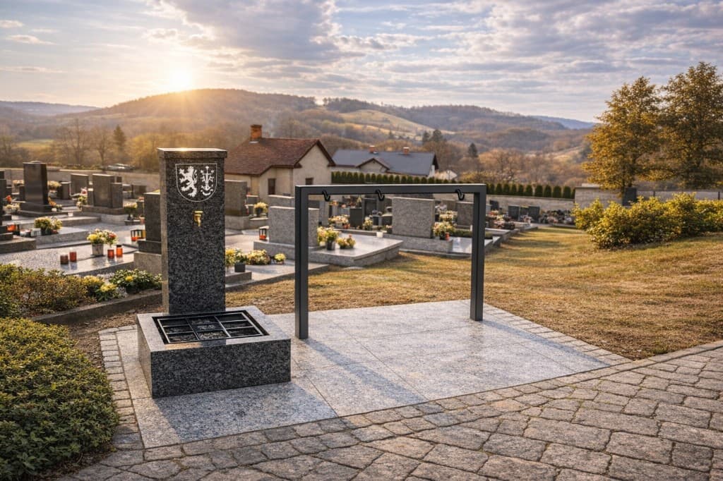 Stojan na vodu z kamene